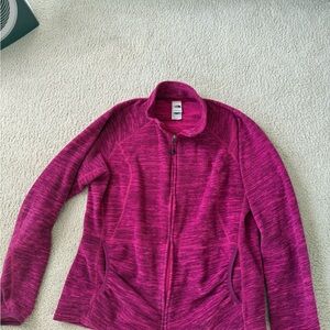 The North Face Women's Heathered Fuchsia Full-Zip Jacket